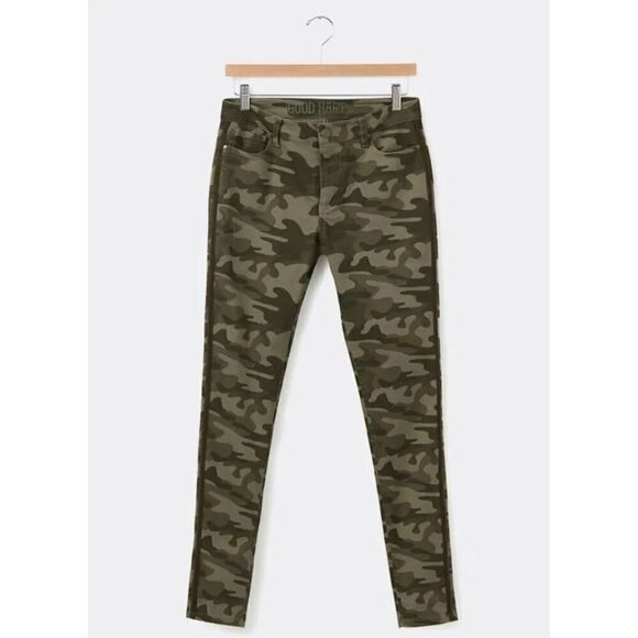 Matilda Jane Good Hart GH Denim Women’s Camo print Pants size 10 NWT - Picture 3 of 7